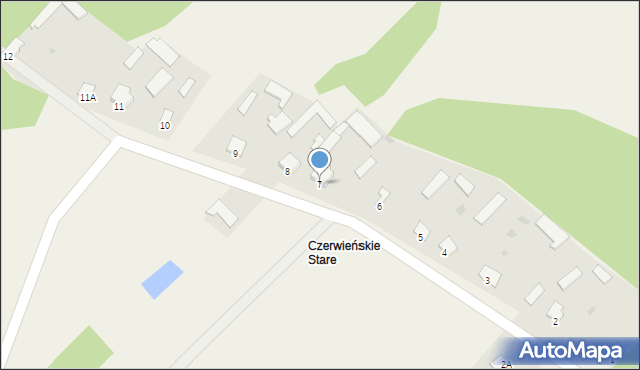 Czerwińskie, Czerwińskie, 7, mapa Czerwińskie