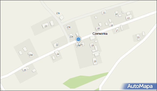 Czerwona Woda, Czerwionki, 19a, mapa Czerwona Woda