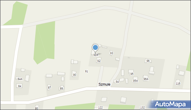 Czerwona Wola, Czerwona Wola, 92A, mapa Czerwona Wola
