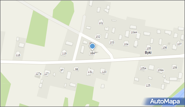 Czerwona Wola, Czerwona Wola, 99A, mapa Czerwona Wola