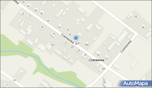 Czerwonka, Czerwonka, 29, mapa Czerwonka