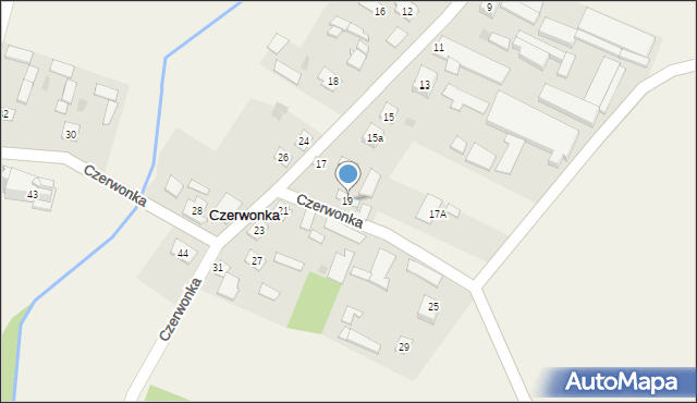 Czerwonka, Czerwonka, 19, mapa Czerwonka