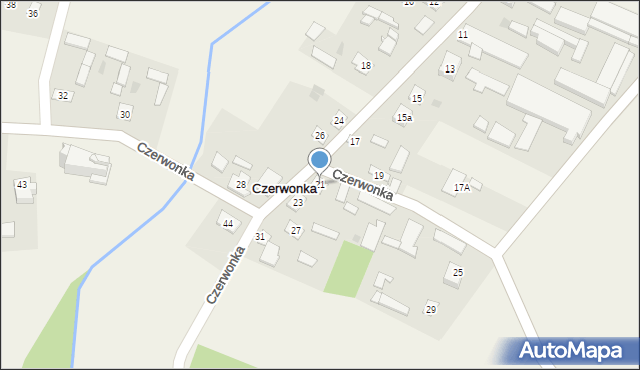 Czerwonka, Czerwonka, 21, mapa Czerwonka