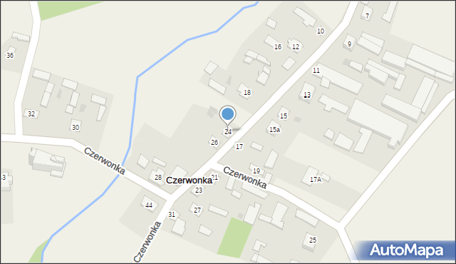 Czerwonka, Czerwonka, 24, mapa Czerwonka