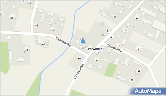 Czerwonka, Czerwonka, 28, mapa Czerwonka