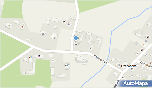Czerwonka, Czerwonka, 32, mapa Czerwonka