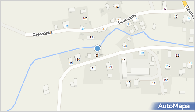 Czerwonka, Czerwonka, 23, mapa Czerwonka