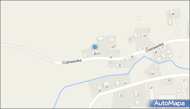 Czerwonka, Czerwonka, 29, mapa Czerwonka