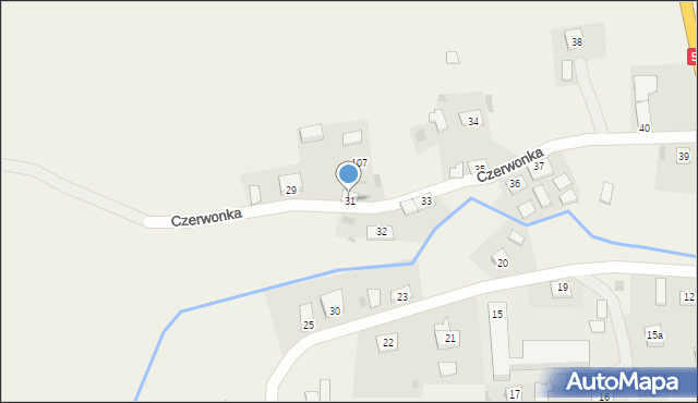 Czerwonka, Czerwonka, 31, mapa Czerwonka