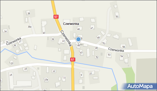 Czerwonka, Czerwonka, 44, mapa Czerwonka
