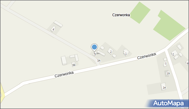 Czerwonka, Czerwonka, 3, mapa Czerwonka