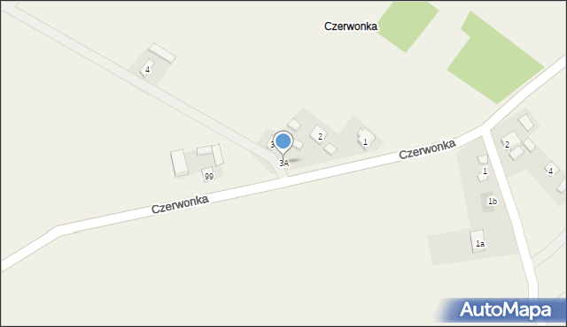 Czerwonka, Czerwonka, 3A, mapa Czerwonka