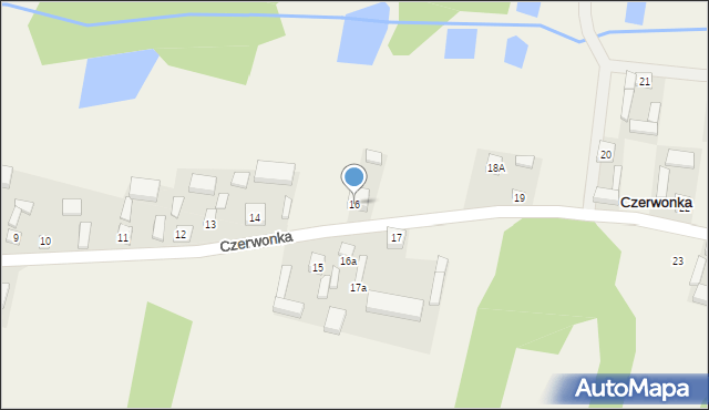 Czerwonka, Czerwonka, 16, mapa Czerwonka