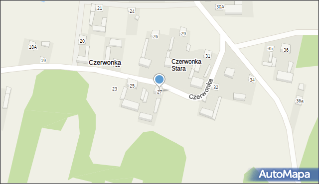 Czerwonka, Czerwonka, 27, mapa Czerwonka