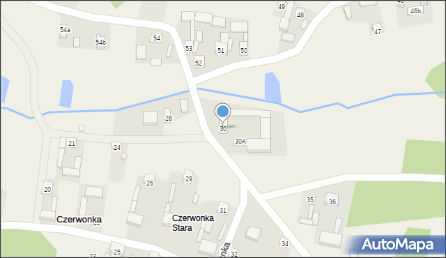 Czerwonka, Czerwonka, 30, mapa Czerwonka