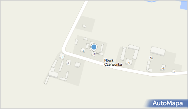 Czerwonka, Czerwonka, 4, mapa Czerwonka