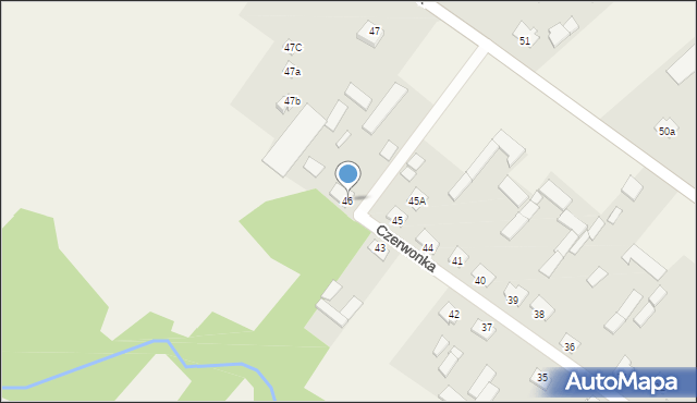 Czerwonka-Folwark, Czerwonka-Folwark, 46, mapa Czerwonka-Folwark