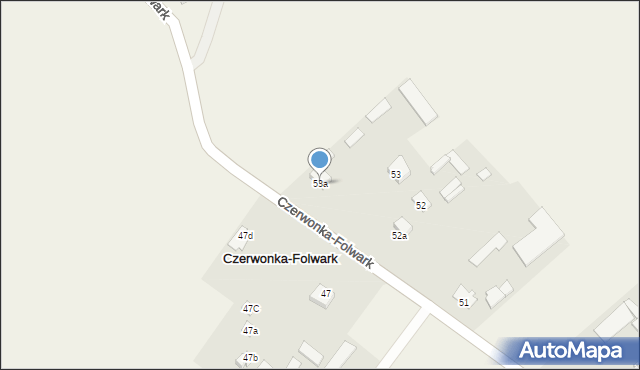 Czerwonka-Folwark, Czerwonka-Folwark, 53a, mapa Czerwonka-Folwark