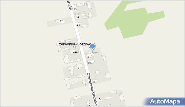 Czerwonka-Gozdów, Czerwonka-Gozdów, 33, mapa Czerwonka-Gozdów