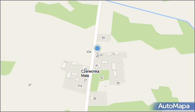 Czerwonka-Gozdów, Czerwonka-Gozdów, 42, mapa Czerwonka-Gozdów
