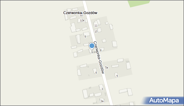 Czerwonka-Gozdów, Czerwonka-Gozdów, 7, mapa Czerwonka-Gozdów