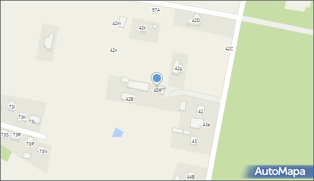 Czerwonka-Parcel, Czerwonka-Parcel, 42A, mapa Czerwonka-Parcel