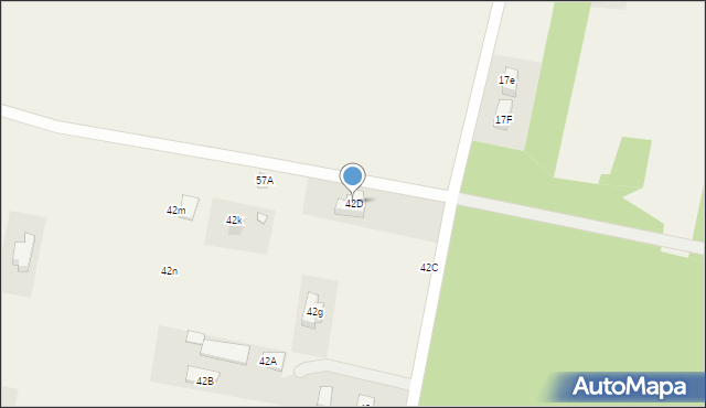Czerwonka-Parcel, Czerwonka-Parcel, 42D, mapa Czerwonka-Parcel