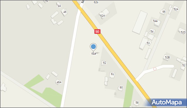 Czerwonka-Parcel, Czerwonka-Parcel, 61a, mapa Czerwonka-Parcel