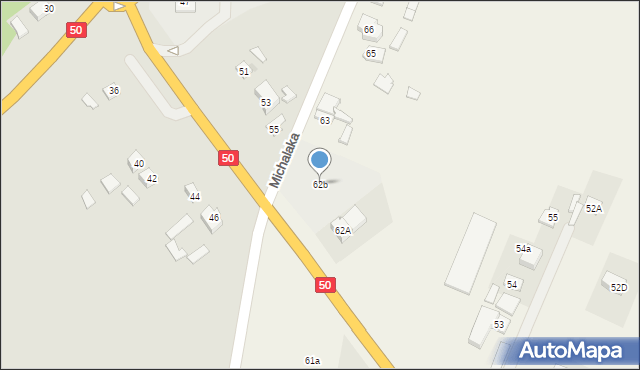 Czerwonka-Parcel, Czerwonka-Parcel, 62b, mapa Czerwonka-Parcel