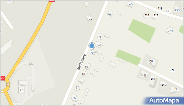 Czerwonka-Parcel, Czerwonka-Parcel, 70, mapa Czerwonka-Parcel