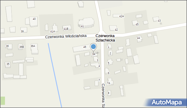 Czerwonka Szlachecka, Czerwonka Szlachecka, 3A, mapa Czerwonka Szlachecka