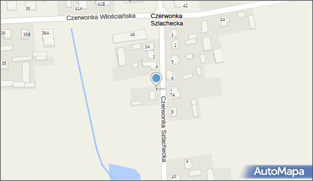 Czerwonka Szlachecka, Czerwonka Szlachecka, 7, mapa Czerwonka Szlachecka