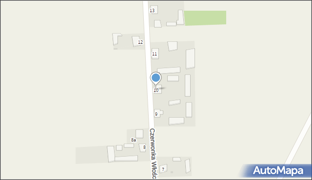 Czerwonka Włościańska, Czerwonka Włościańska, 10, mapa Czerwonka Włościańska