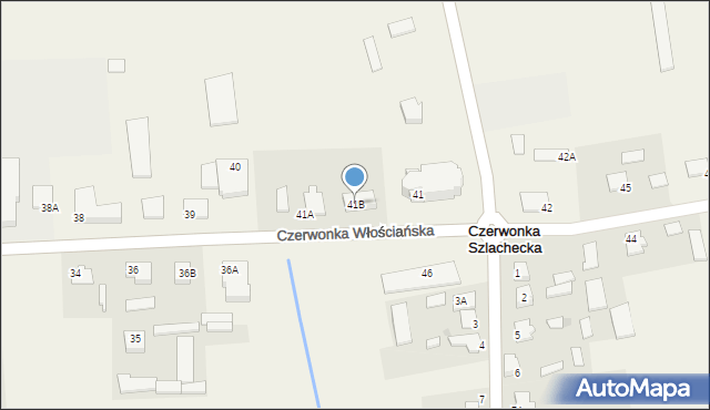 Czerwonka Włościańska, Czerwonka Włościańska, 41B, mapa Czerwonka Włościańska