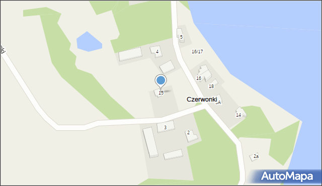 Czerwonki, Czerwonki, 15, mapa Czerwonki