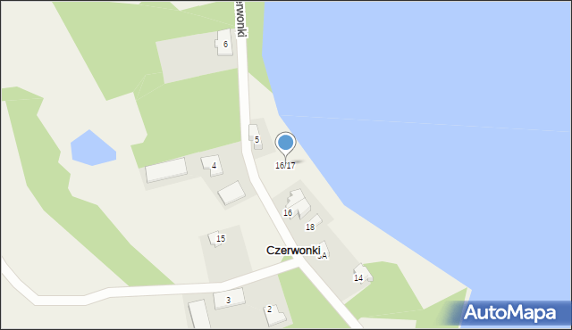 Czerwonki, Czerwonki, 16/17, mapa Czerwonki