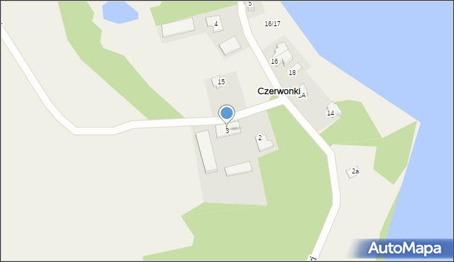 Czerwonki, Czerwonki, 3, mapa Czerwonki