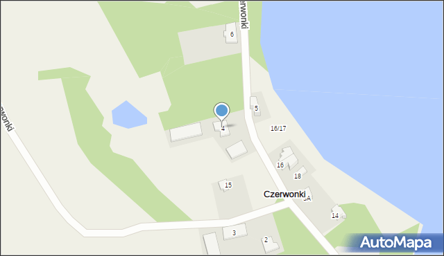 Czerwonki, Czerwonki, 4, mapa Czerwonki