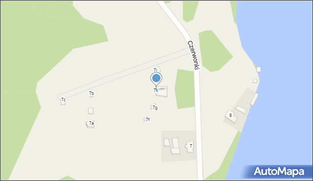 Czerwonki, Czerwonki, 7k, mapa Czerwonki