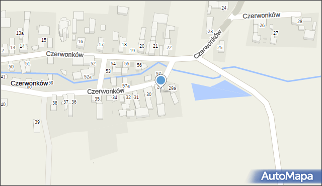 Czerwonków, Czerwonków, 29b, mapa Czerwonków