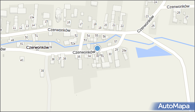 Czerwonków, Czerwonków, 32, mapa Czerwonków