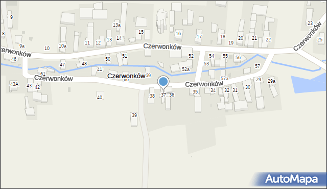 Czerwonków, Czerwonków, 37, mapa Czerwonków