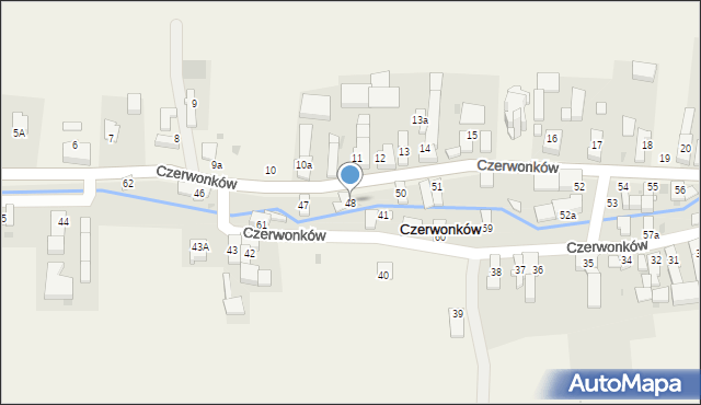 Czerwonków, Czerwonków, 48, mapa Czerwonków