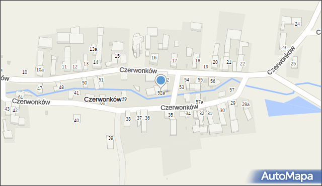 Czerwonków, Czerwonków, 52a, mapa Czerwonków