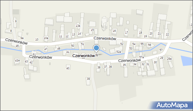 Czerwonków, Czerwonków, 59, mapa Czerwonków