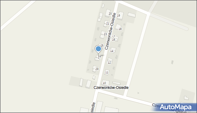 Czerwonków, Czerwonków-Osiedle, 3, mapa Czerwonków