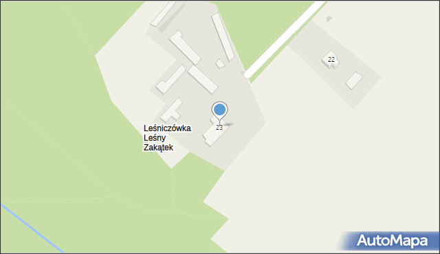 Czerwony Dwór, Czerwony Dwór, 23, mapa Czerwony Dwór