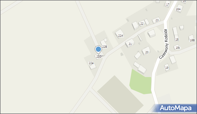 Czerwony Kościół, Czerwony Kościół, 22D, mapa Czerwony Kościół