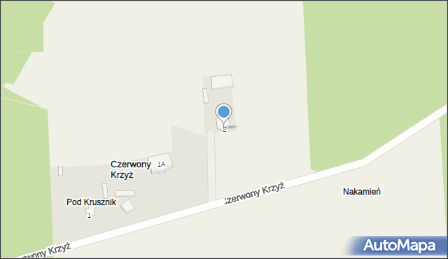 Czerwony Krzyż, Czerwony Krzyż, 2, mapa Czerwony Krzyż