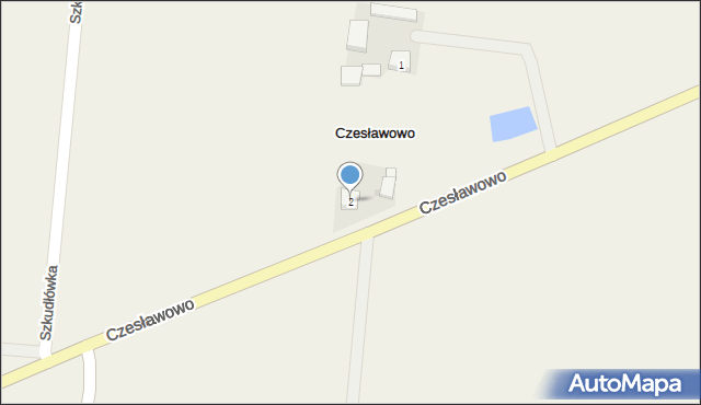 Czesławowo, Czesławowo, 2, mapa Czesławowo